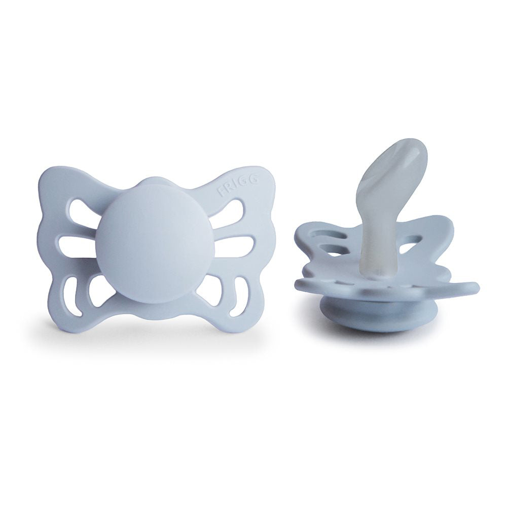 Frigg® Anatomska Duda iz silikona Butterfly Sage/Powder Blue (0-6m) FRIGG