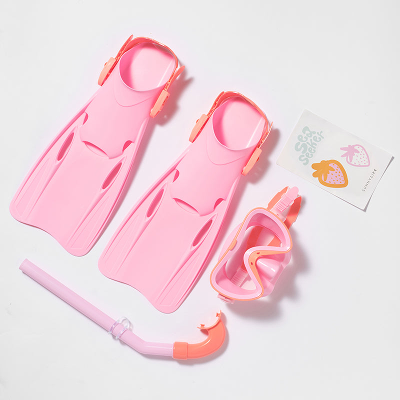 SunnyLife® Otroški set za potapljanje (EU 35-38) Sea Seeker Strawberry SunnyLife
