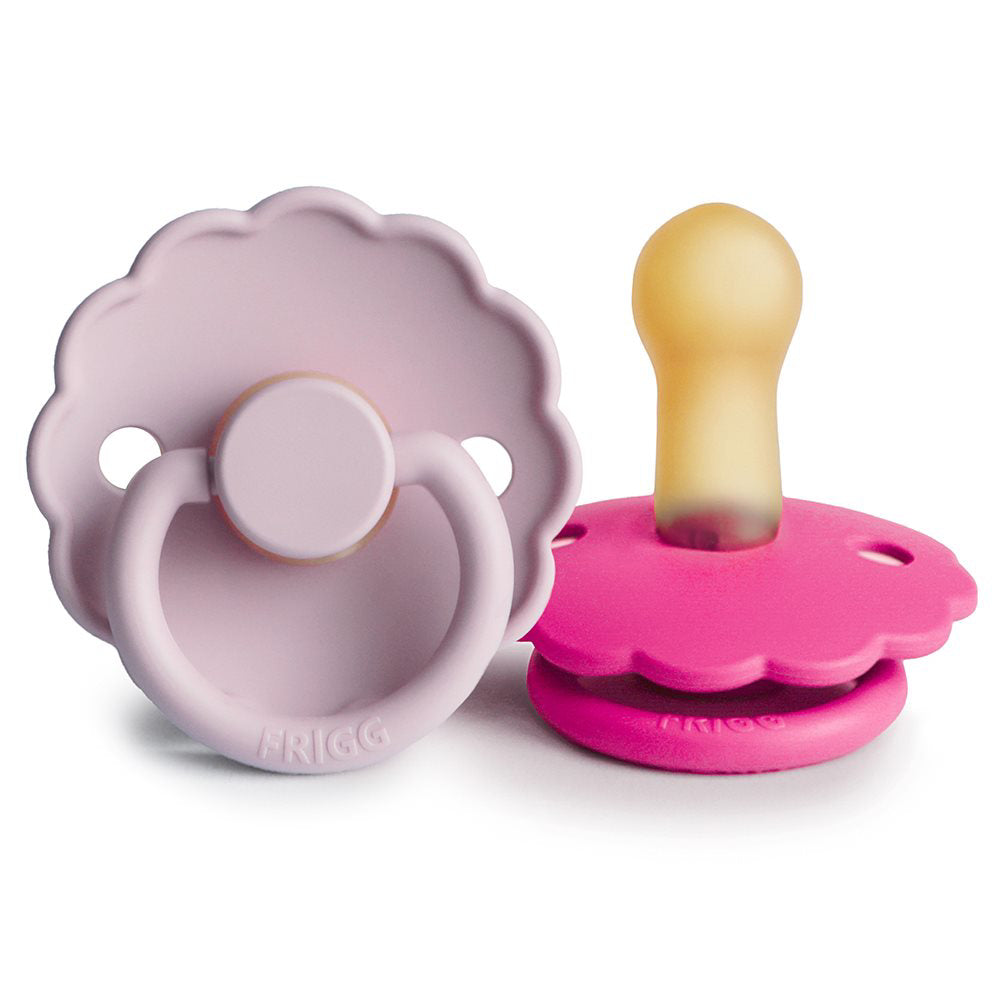 Frigg® Duda iz kavčuka Daisy Soft Lilac/Fuchsia 6-18 M FRIGG