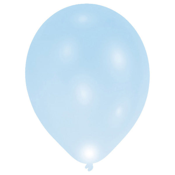 Amscan® 5 lateks balonov z LED lučko 27,5 cm Blue Amscan