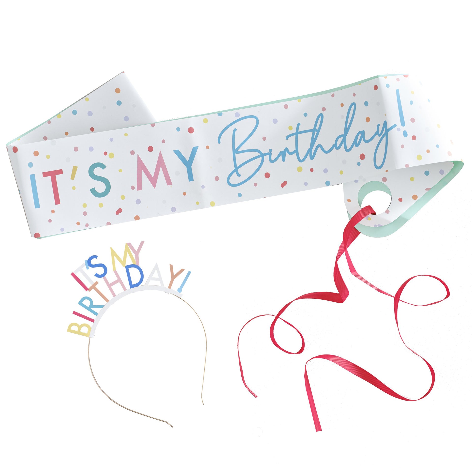 Ginger Ray® Pas in obroč za glavo It's My Birthday Ginger Ray