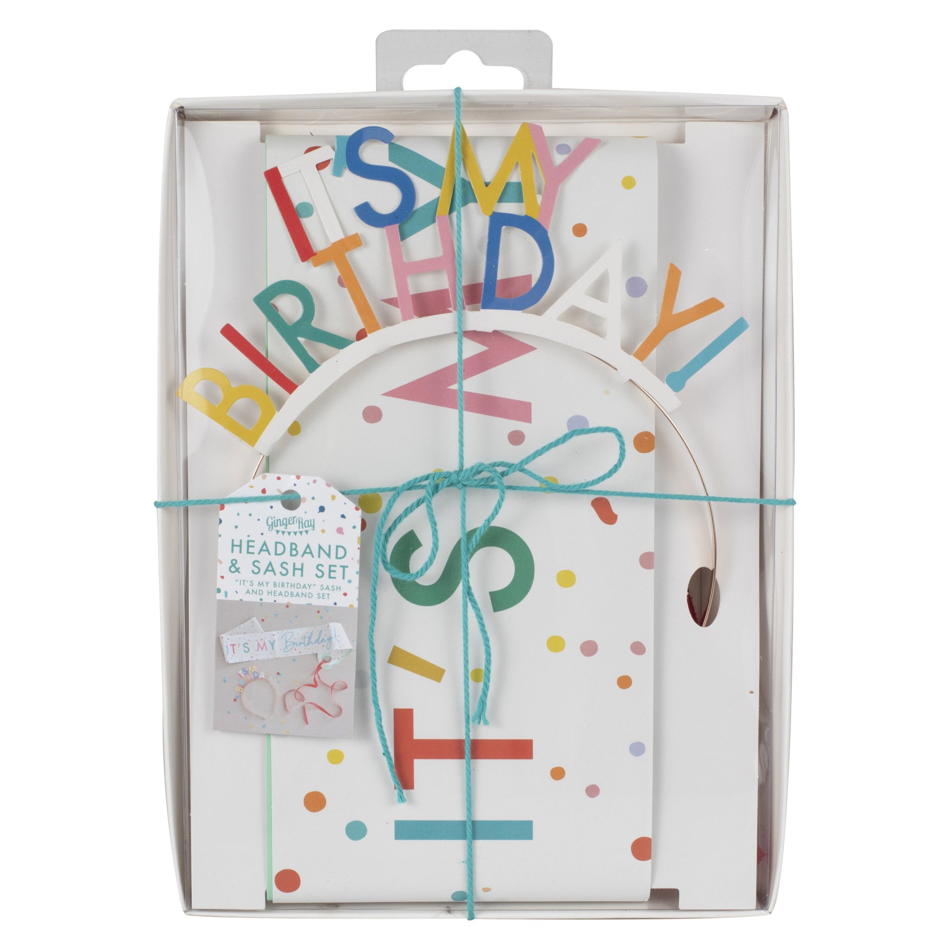 Ginger Ray® Pas in obroč za glavo It's My Birthday Ginger Ray