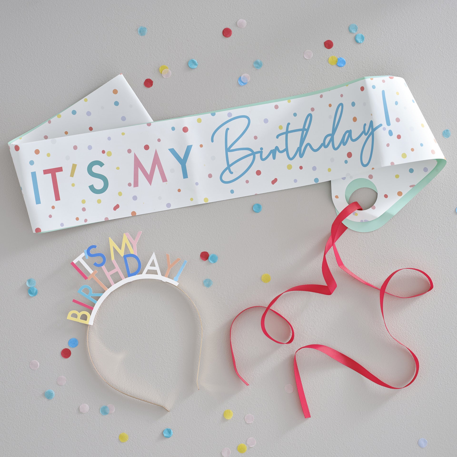 Ginger Ray® Pas in obroč za glavo It's My Birthday Ginger Ray