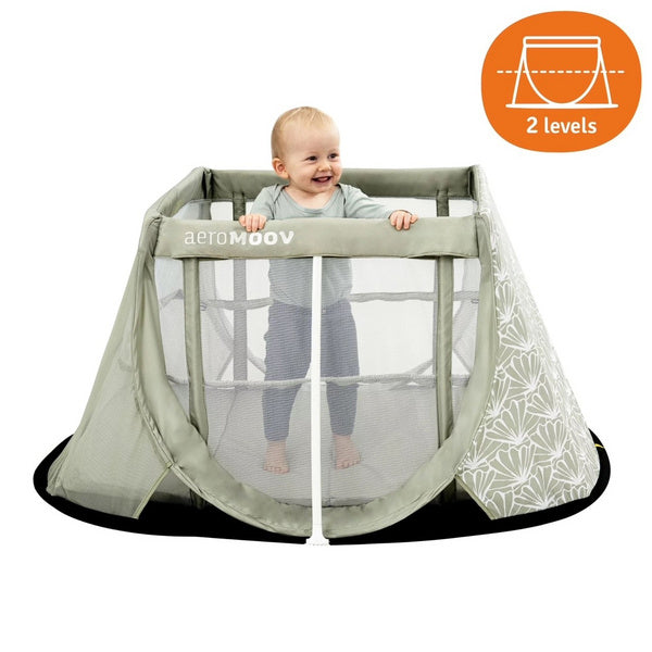 AeroMoov® Prenosna posteljica Seashell Olive AeroMoov