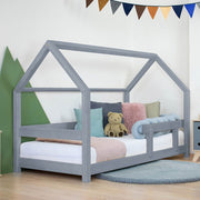 Benlemi® Otroška postelja Tery 200x90 Grey Benlemi