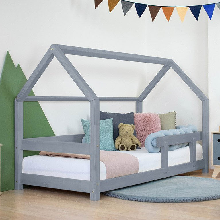 Benlemi® Otroška postelja Tery 200x90 Grey Benlemi