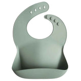 Mushie® Silicone Bib Cambridge Blue