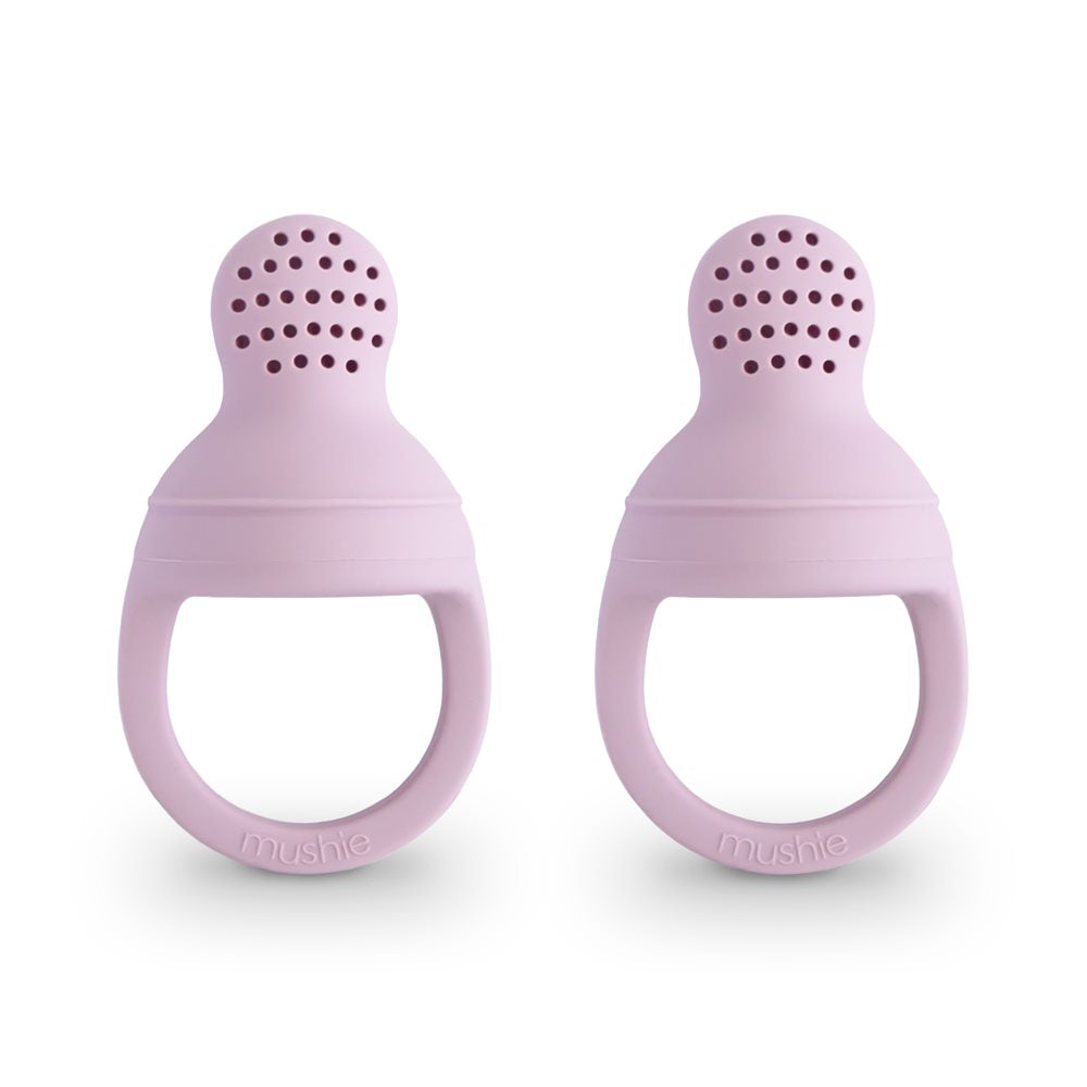 Mushie® Silikonska duda za hranjenje 2 kosa Soft Lilac Mushie