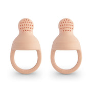 Mushie® Silikonska duda za hranjenje 2 kosa Blush Mushie