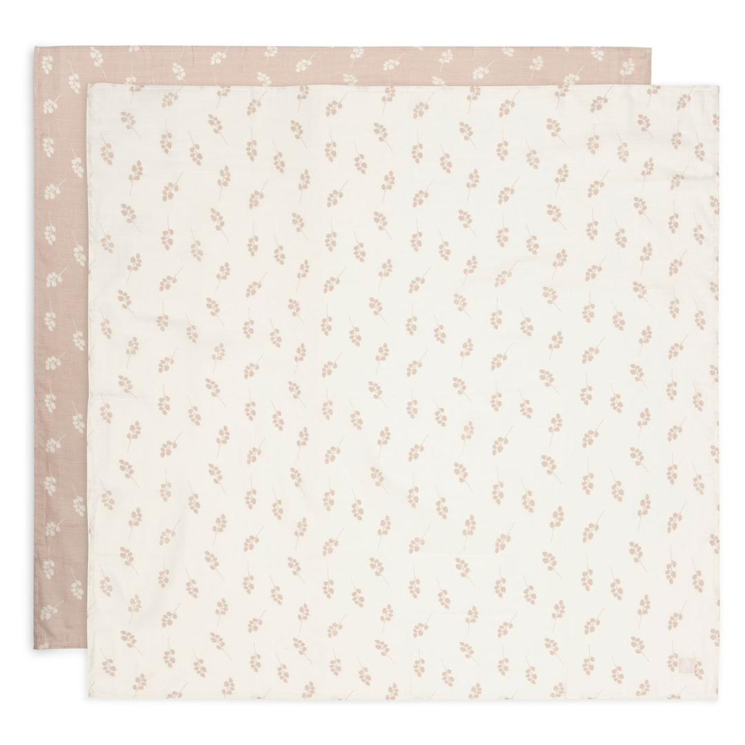 Jollein® Komplet 2 povijalnih pleničk Twig Wild Rose 115x115 Jollein