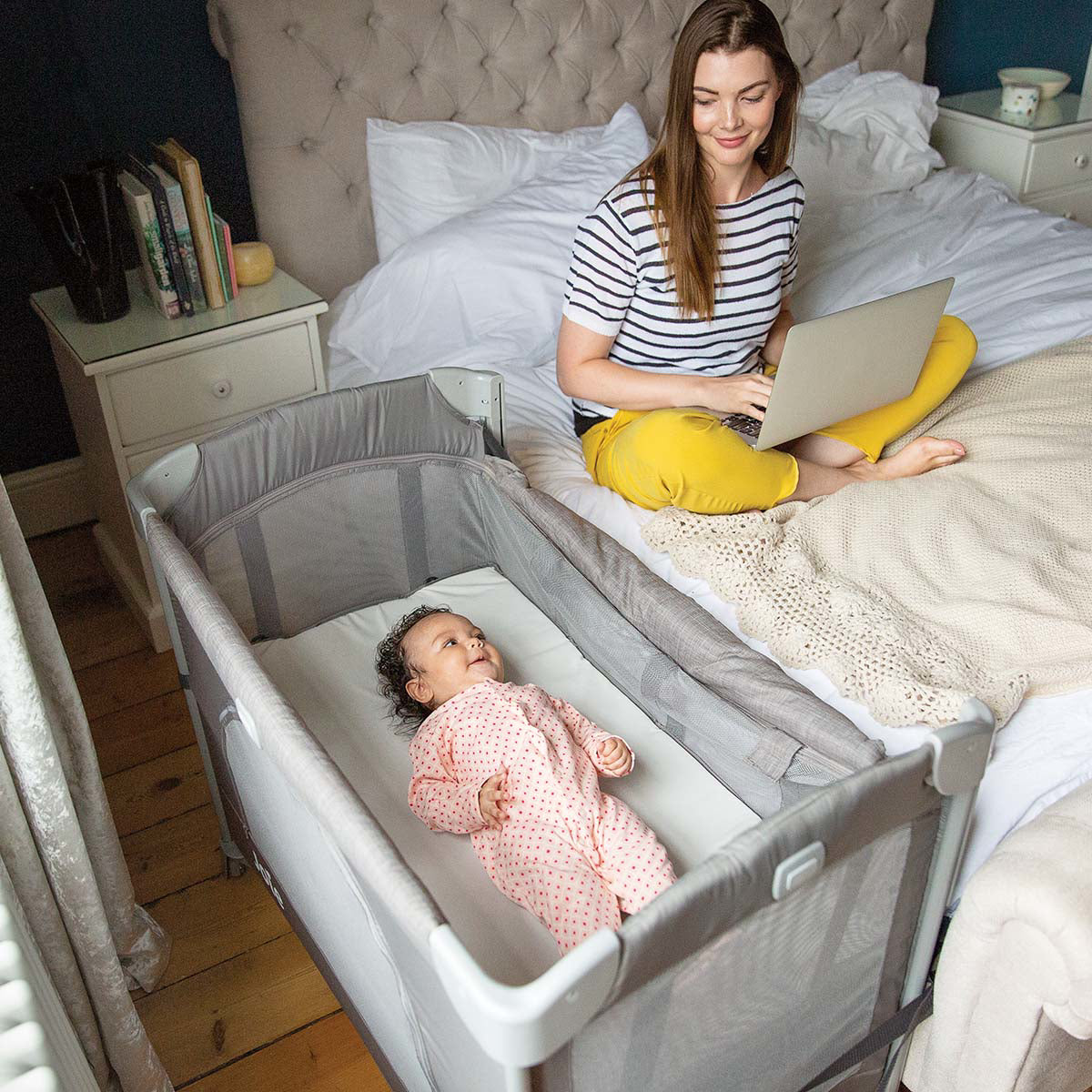 Joie® Prenosna posteljica Kubbie™ Sleep Foggy Grey Joie
