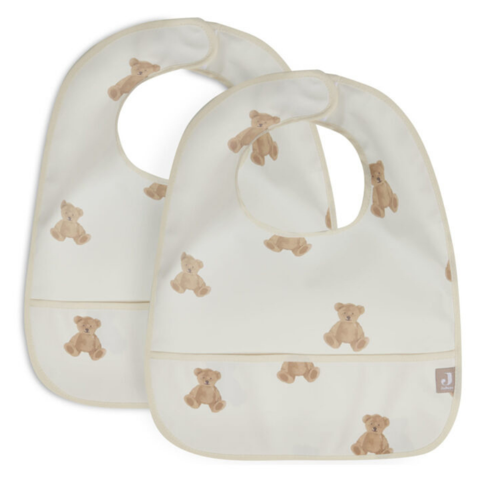 Jollein® Nepremočljivi slinček Teddy Bear 2 kosa Jollein