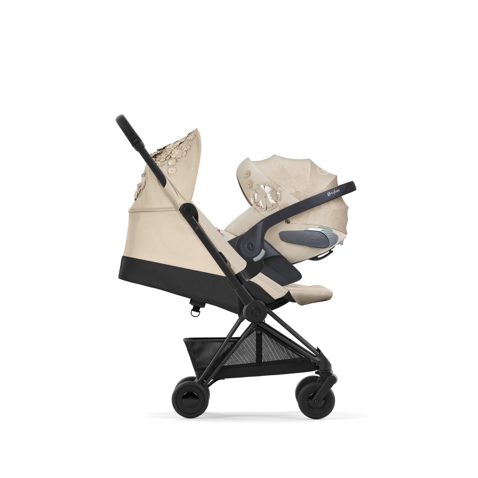 Cybex Fashion® Otroški voziček Coya™ Simply Flowers Nude Beige Cybex Fashion