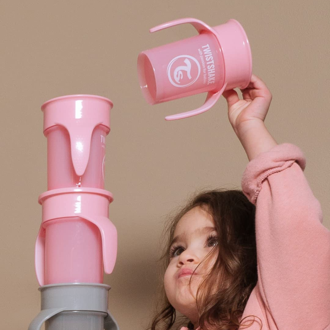 Twistshake® 360 Lonček za učenje pitja 230ml Pink Twistshake