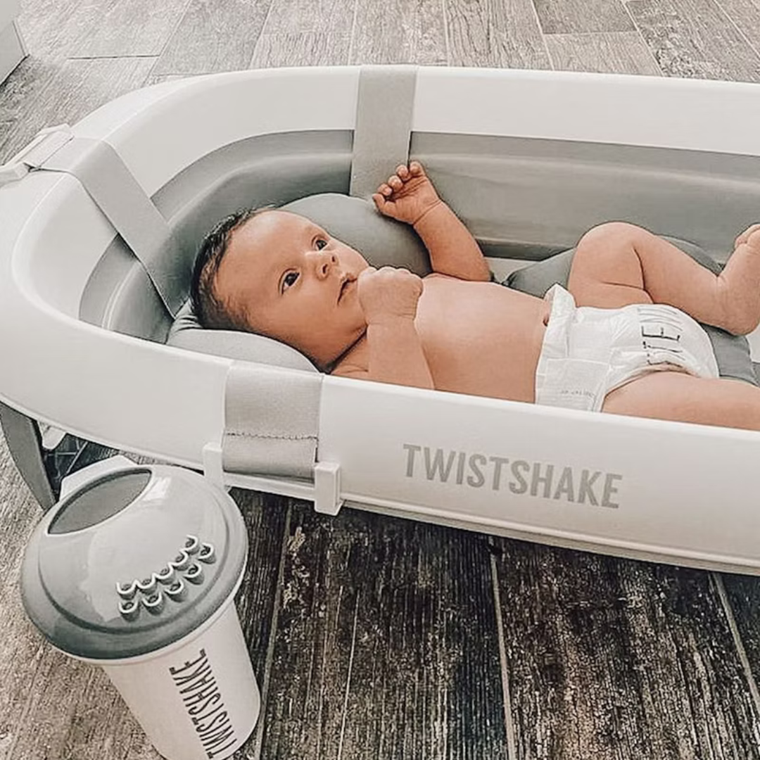 Twistshake® Zložljiva otroška banjica + blazina Twistshake