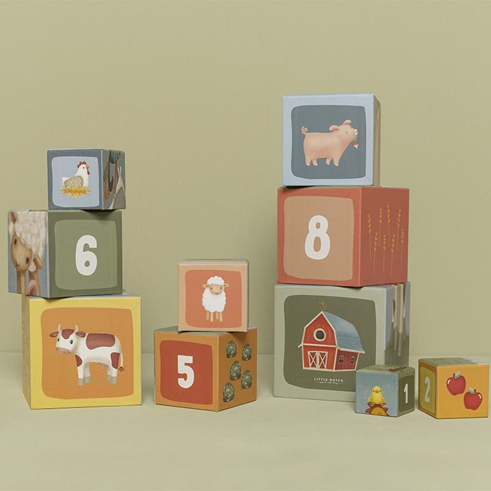 Little Dutch® Piramida iz kock Little Farm Little Dutch