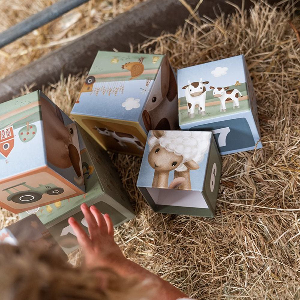 Little Dutch® Piramida iz kock Little Farm Little Dutch