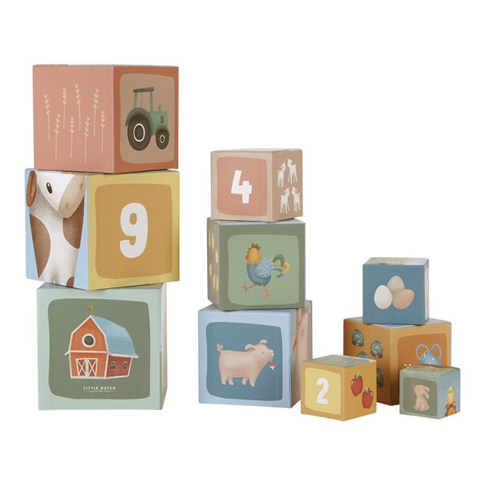 Little Dutch® Piramida iz kock Little Farm Little Dutch