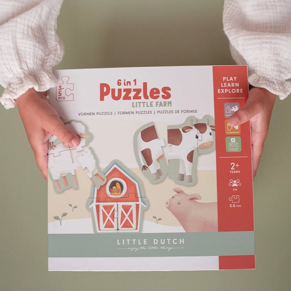 Little Dutch® Puzzle Little Farm 6v1 Little Dutch