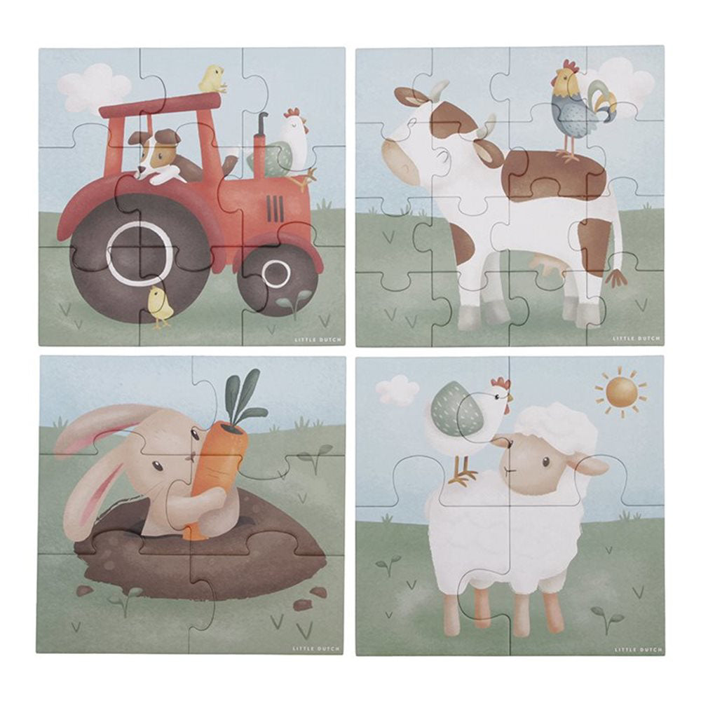 Little Dutch® Puzzle Little Farm 4v1 Little Dutch