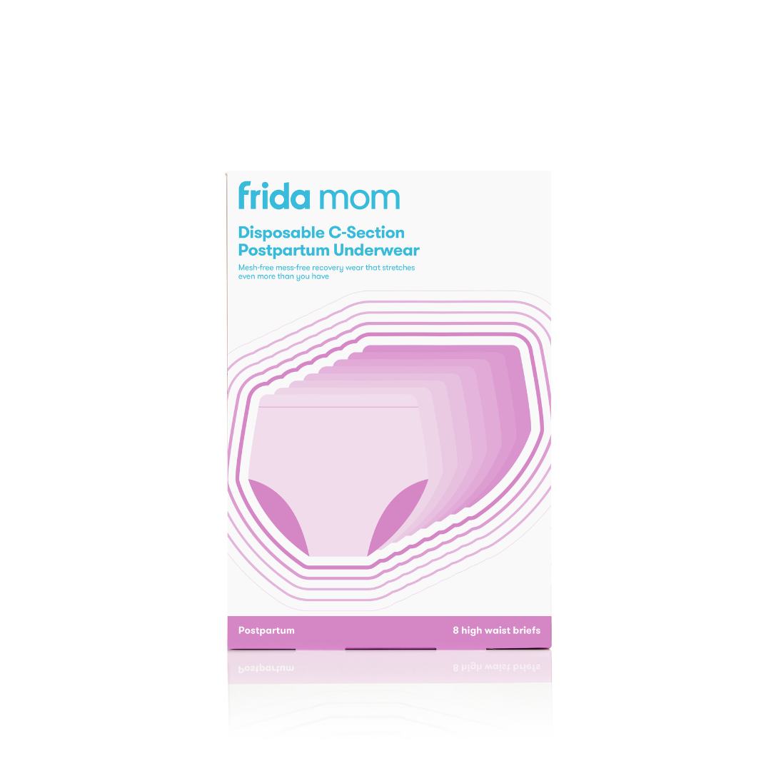 Fridamom® Spodnje perilo z visokim pasom za enkratno uporabo po porodu s carskim rezom Frida