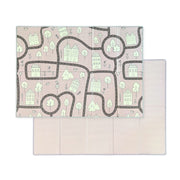 Evibell® Zložljiva igralna podloga 150x190 Dots/City Pink Evibell