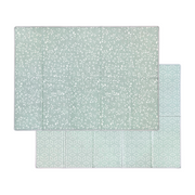 Evibell® Zložljiva igralna podloga 150x190 Leaves/Geometric Sage Green Evibell