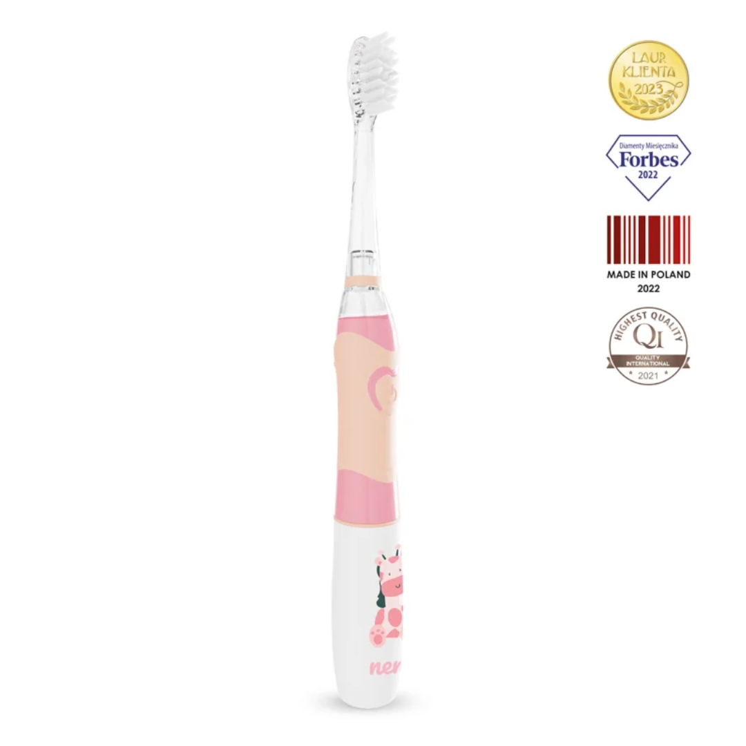 Neno® Elektronska otroška zobna ščetka Fratelli Pink Neno