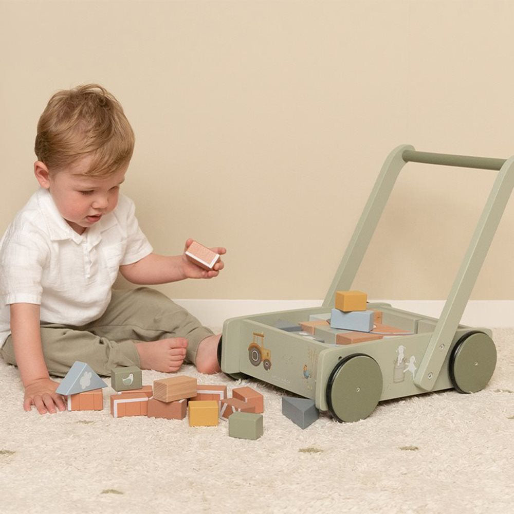Little Dutch® Lesen voziček s kockami Little Farm Little Dutch