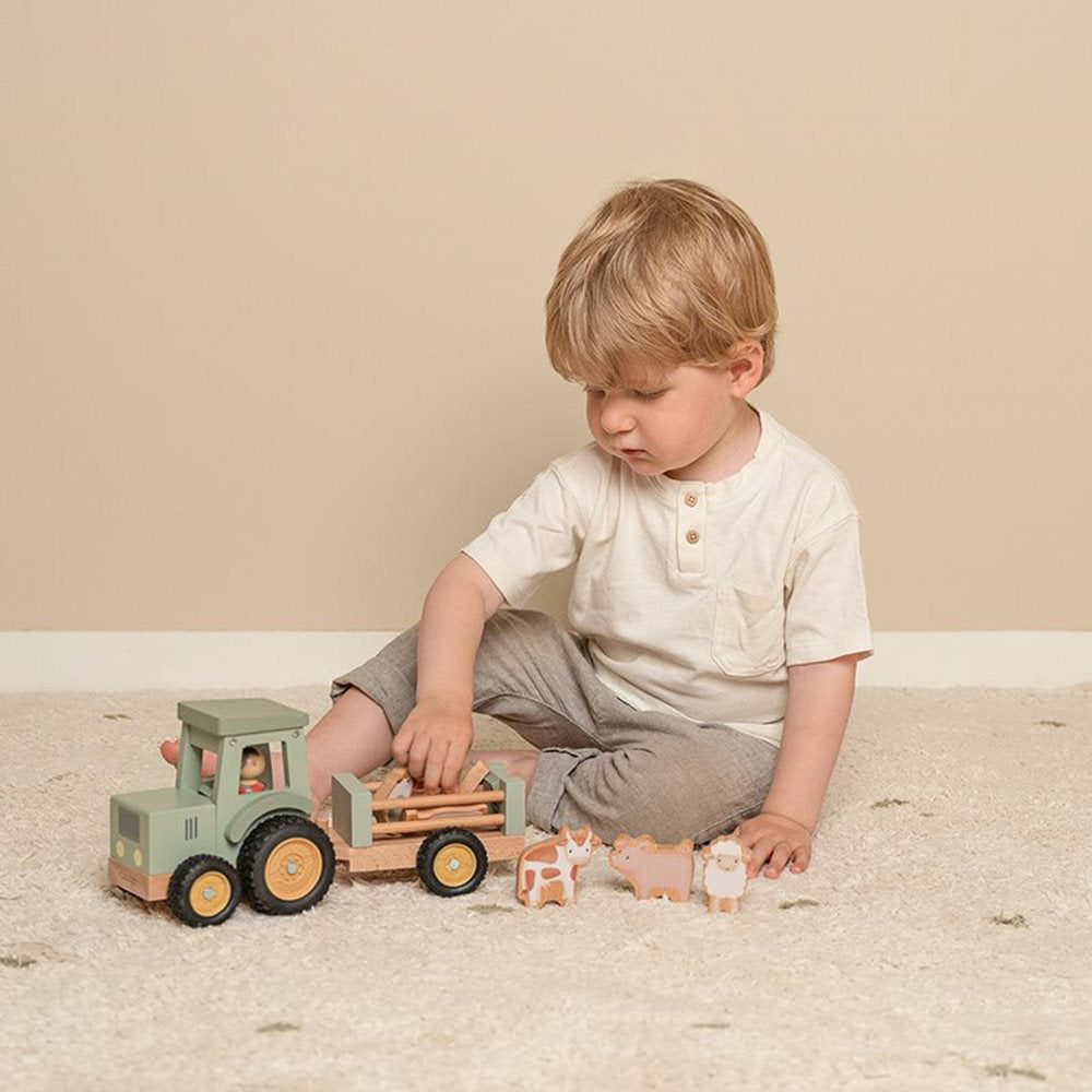 Little Dutch® Lesen traktor s prikolico Little Dutch