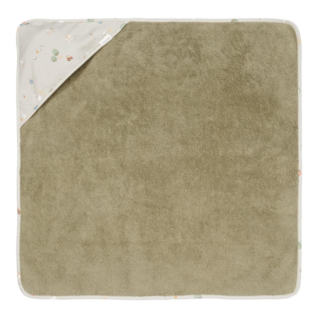 Little Dutch® Brisača s kapuco Little Farm 75x75 Little Dutch