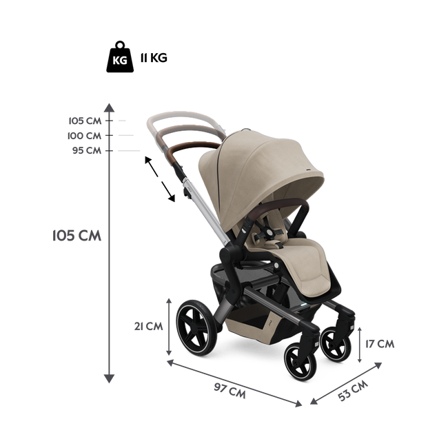 Joolz® Hub™+ Otroški voziček Timeless Taupe Joolz