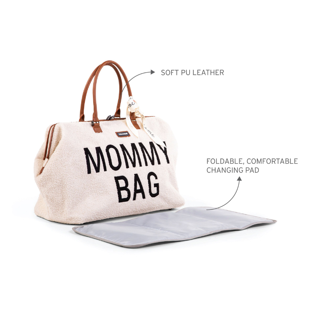 Childhome® Previjalna torba Mommy Bag Teddy Off White Childhome
