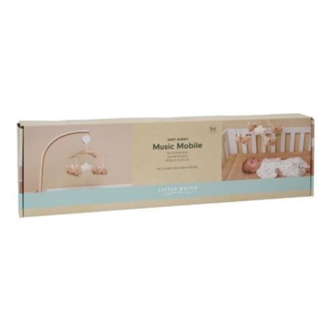 Little Dutch® Lesen glasbeni vrtiljak Baby Bunny Little Dutch