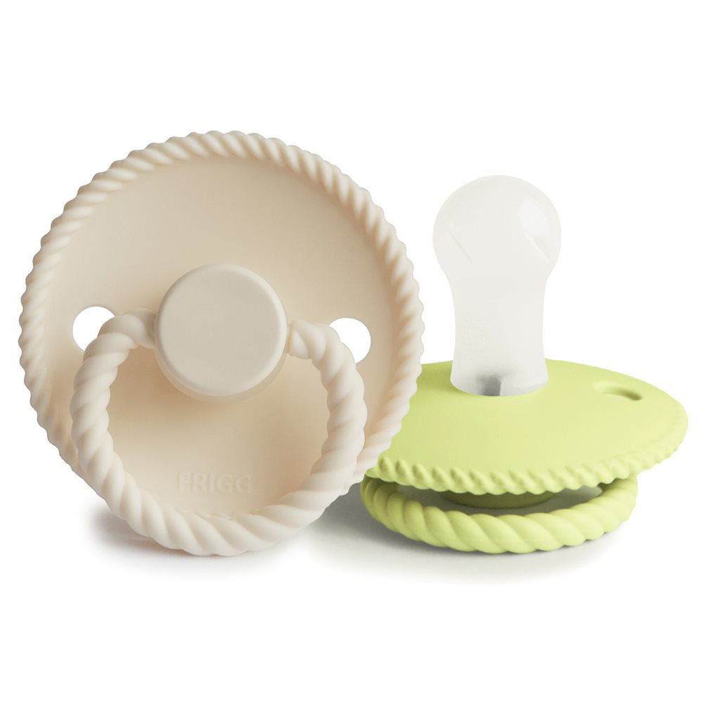 Frigg® Duda iz silikona Rope Cream/Green Tea 0-6 M FRIGG