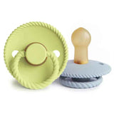 Frigg® Dudlík z kaučuku Rope Green Tea/Powder Blue