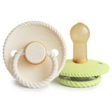 Frigg® Dudlík z kaučuku Rope Cream/Green Tea