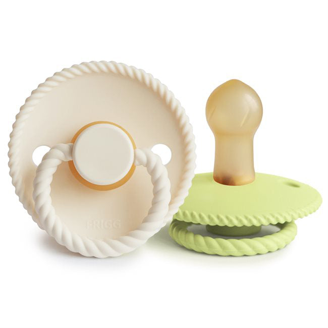 Frigg® Duda iz kavčuka Rope Cream/Green Tea 0-6 M FRIGG