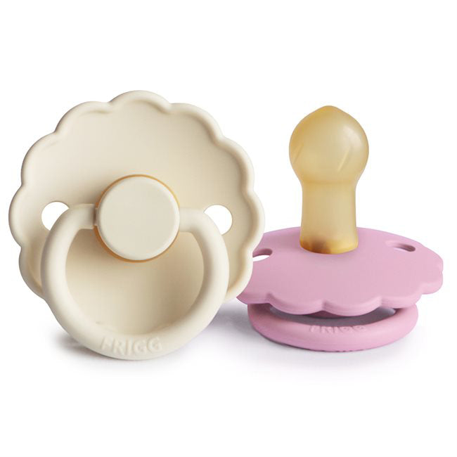Frigg® Duda iz kavčuka Daisy Cream/Lupine 0-6 M FRIGG