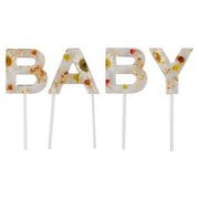 Ginger Ray® Okraski za slaščice BABY Pressed Flower 4 kosi Ginger Ray