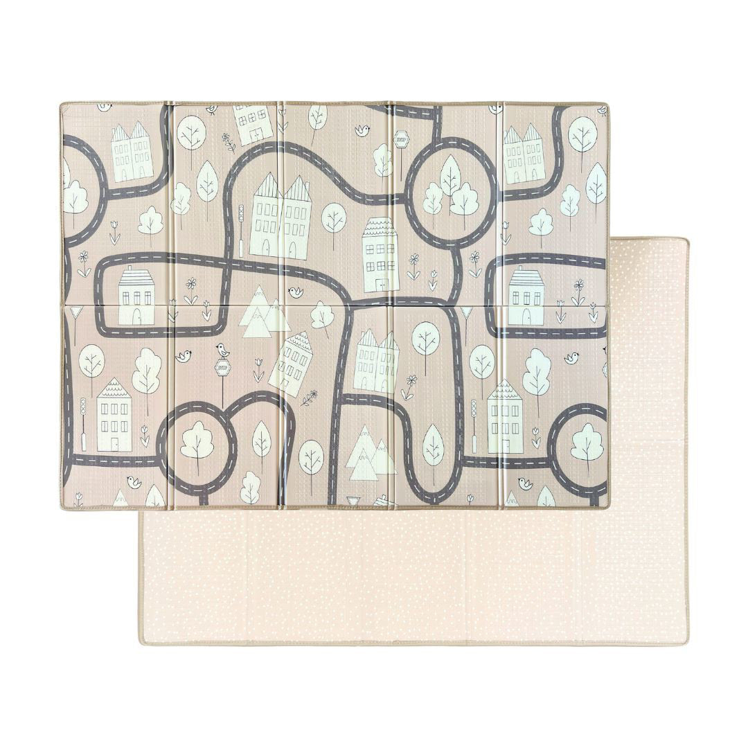 Evibell® Zložljiva igralna podloga 150x190 Dots/City Sand Evibell