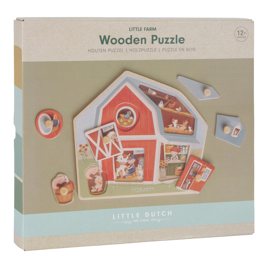 Little Dutch® Lesena sestavljanka Little Farm Little Dutch