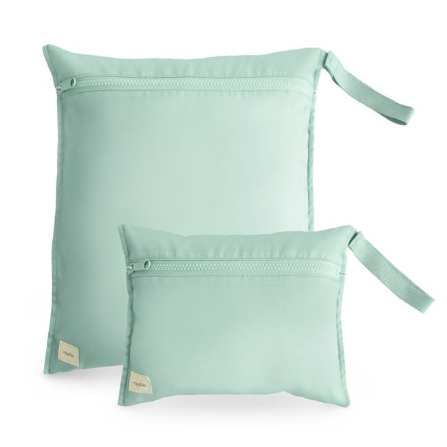 Mushie® Vodoodporna torbica za shranjevanje 2 kosa Roman Green Mushie