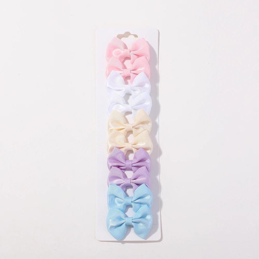 Petite Anna® Špangice za lase Bow Pastel 10 kosov Petite Anna