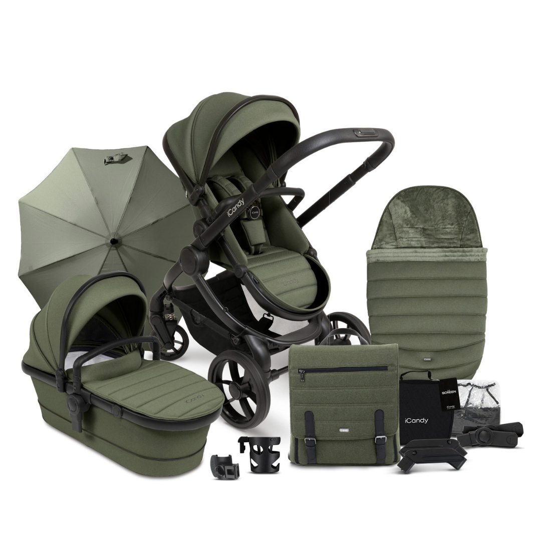 iCandy® Otroški voziček s košaro 2v1 Peach 7 Ivy Complete Bundle iCandy