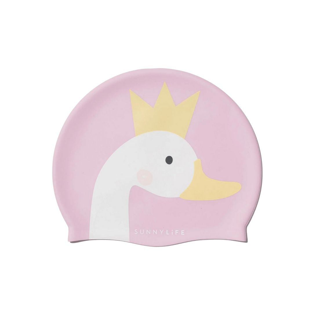 SunnyLife® Otroška plavalna kapa Princess Swan (3-9L) SunnyLife