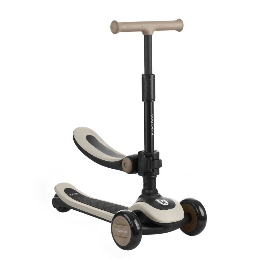 KikkaBoo® Otroški poganjalec/skiro 2v1 Treo Beige KikkaBoo