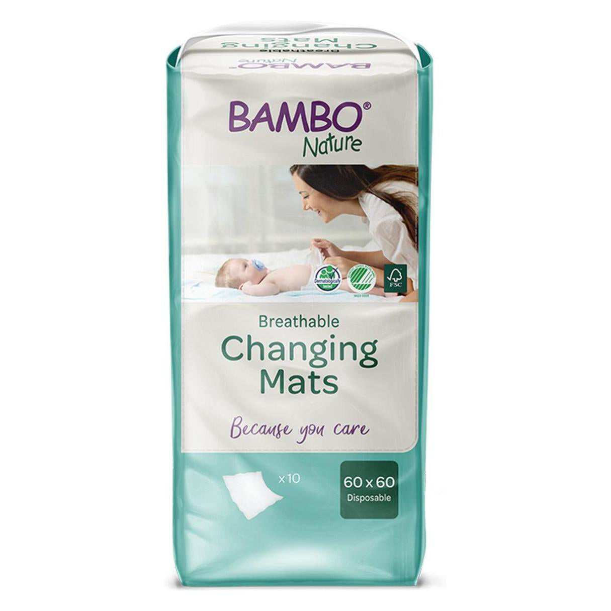 Bambo Nature® Previjalna podloga (60x60) 10 kos Bambo Nature