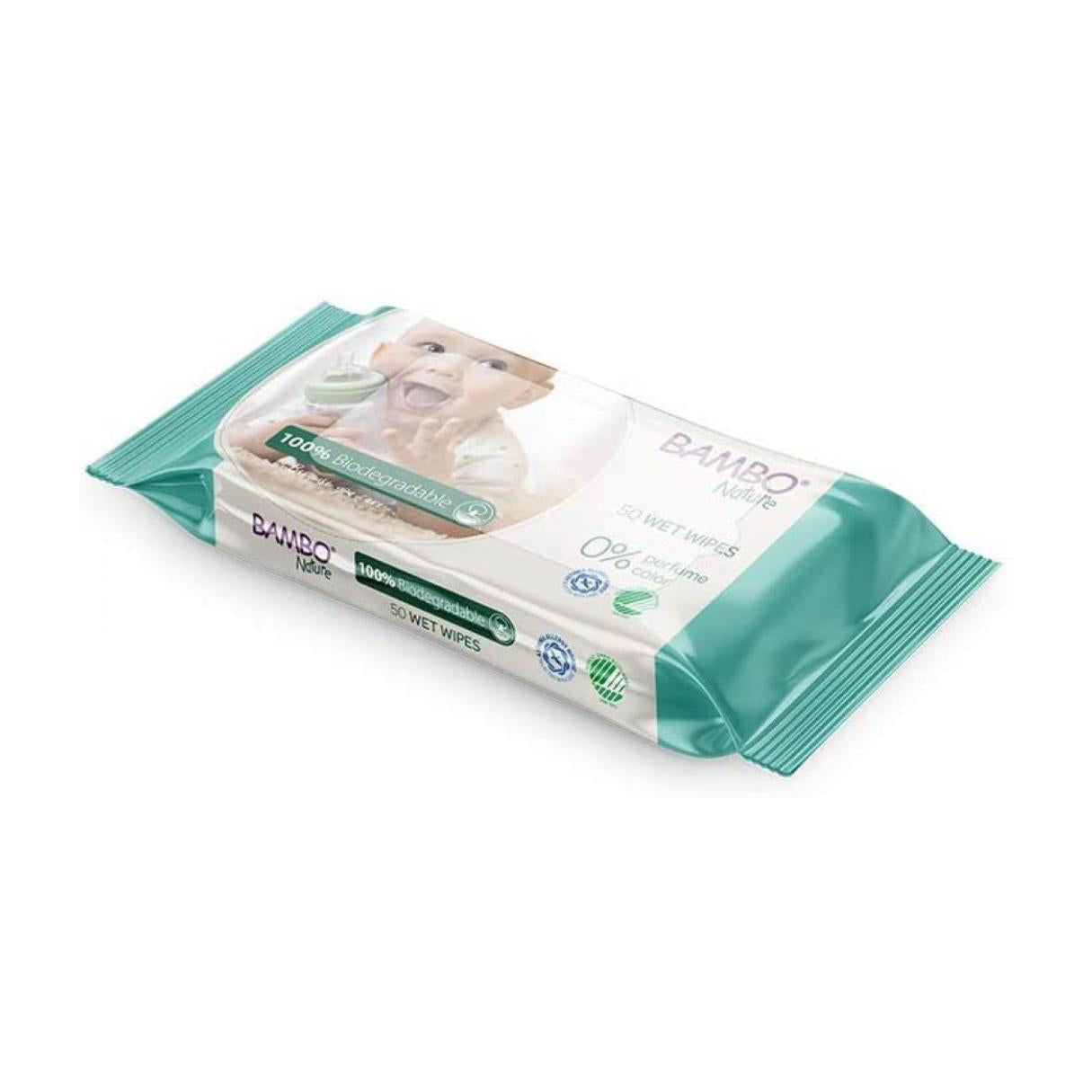 Bambo Nature® Biorazgradljivi vlažni robčki 50 kos Bambo Nature