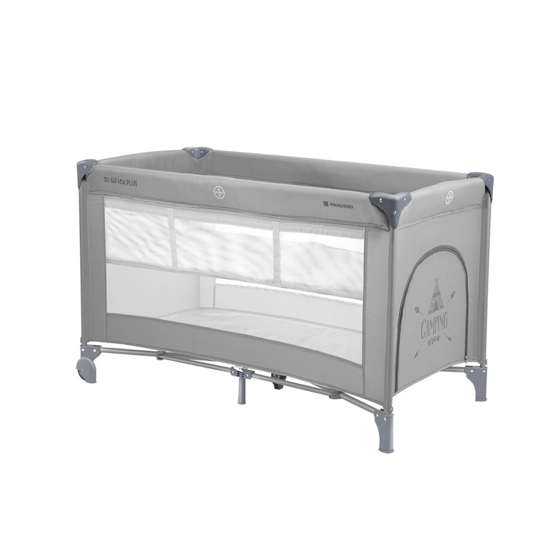 KikkaBoo® Prenosna posteljica 2 levels 125x65 So Gifted PLUS Grey KikkaBoo